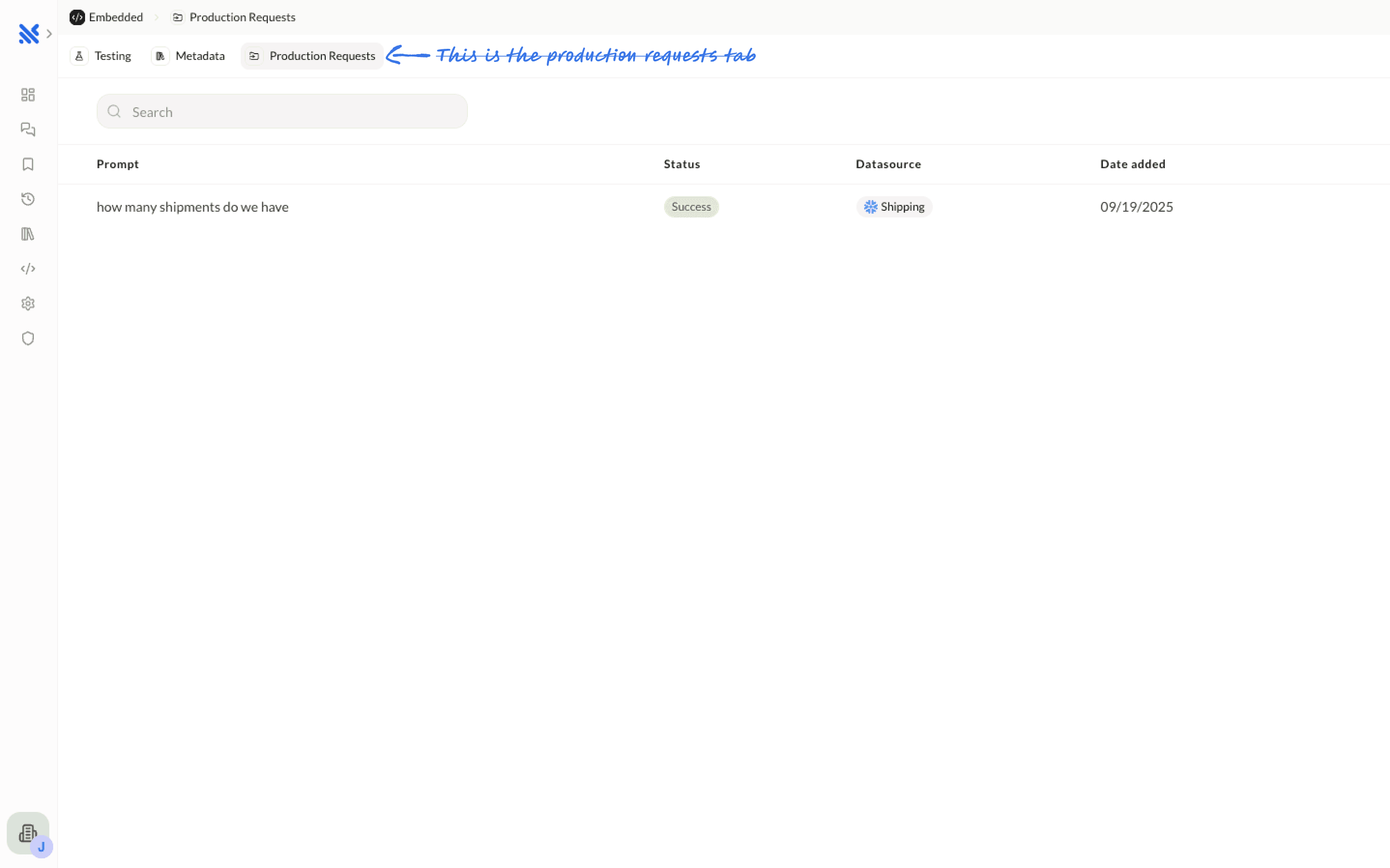 Querio Control Center Interface