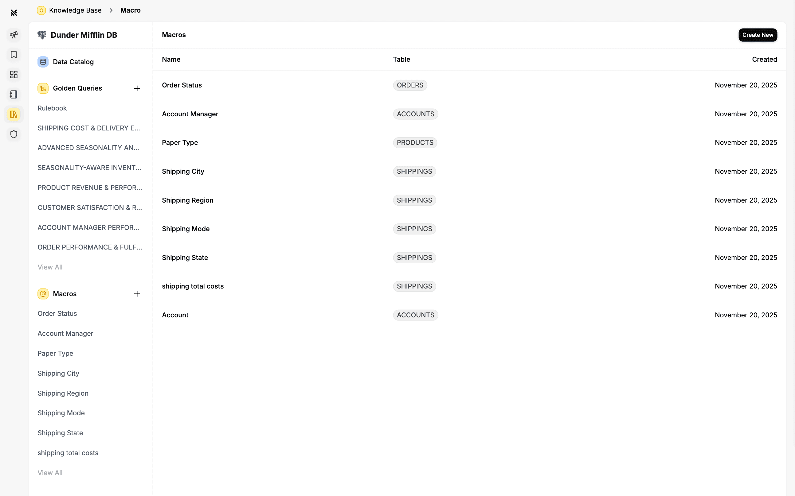 Add new golden queries